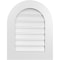 Ekena Millwork Round Top Surface Mount PVC Gable Vent: Functional, w/ 3-1/2"W x 1"P Standard Frame, 20"W x 26"H GVPRT20X2601SF - alternate 1